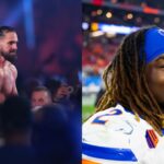 Chicago Bears fan Seth Rollins and Ashton Jeanty