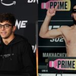 Mikey Musumeci (L), Islam Makhachev (R)