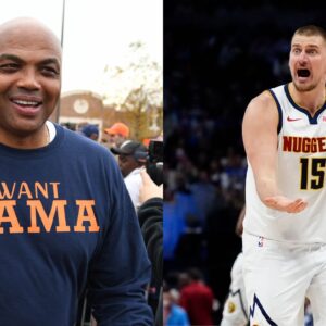 Charles Barkley(L) and Nikola Jokic(R)