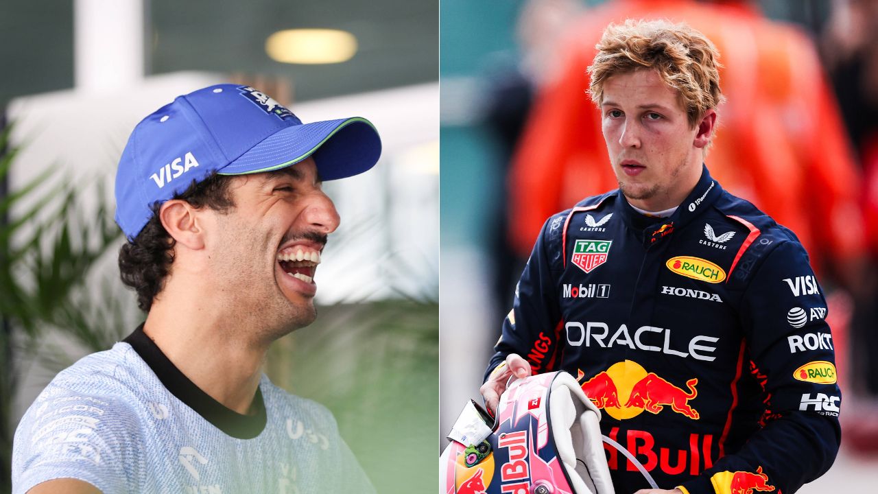 Daniel Ricciardo(L), Liam Lawson(R)