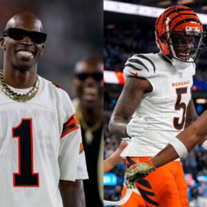 Chad Johnson, Ja'Marr Chase and Tee Higgins