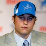 Detroit Lions first round draft pick quarterback Matthew Stafford from the University of Georgia is introduced to the media during the Detroit Lions press conference at their Allen Park training faciity.