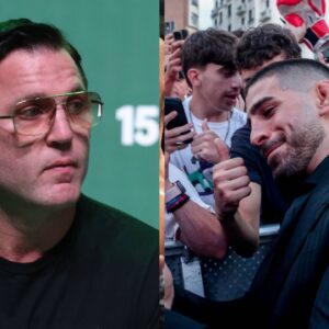 Chael Sonnen (L), Ilia Topuria (R)