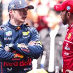 F1 - CHINESE GRAND PRIX 2025 VERSTAPPEN Max (ned), Red Bull Racing RB21, portrait and HAMILTON Lewis (gbr), Scuderia Ferrari SF-25, portrait during the Formula 1 Heineken Chinese Grand Prix 2025