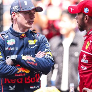 F1 - CHINESE GRAND PRIX 2025 VERSTAPPEN Max (ned), Red Bull Racing RB21, portrait and HAMILTON Lewis (gbr), Scuderia Ferrari SF-25, portrait during the Formula 1 Heineken Chinese Grand Prix 2025