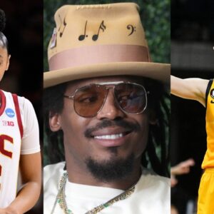 Juju Watkins, Cam Newton, Caitlin Clark