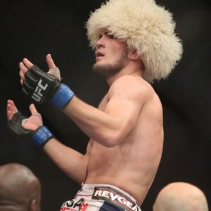 Khabib father training