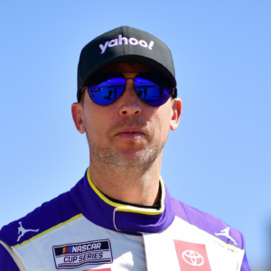 NASCAR Cup Series driver Denny Hamlin (11) during qualifying for the Pennzoil 400 at Las Vegas Motor Speedway.