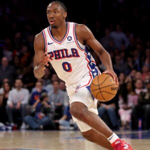 Tyrese Maxey NBA: Philadelphia 76ers at New York Knicks