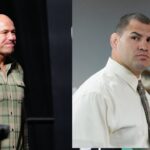 Dana White (L), Cain Velasuez (R)