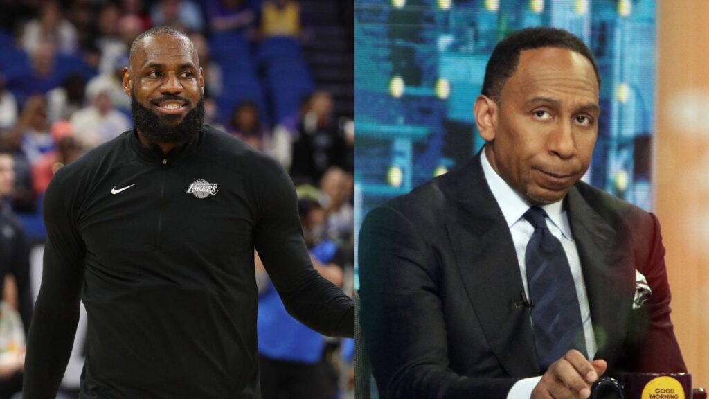 LeBron James (L), Stephen A. Smith (R)