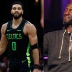 Jayson Tatum and Kevin Garnett