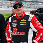 Feb 14, 2025; Daytona Beach, Florida, USA; NASCAR Truck Series driver Michael McDowell (07) during qualifying for the Fresh From Floria 250 at Daytona International Speedway. Mandatory Credit: Peter Casey-Imagn Images