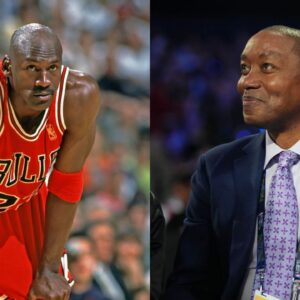 Michael Jordan(L) and Isiah Thomas(R)