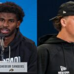 Shedeur Sanders (L) and Jaxson Dart (R)