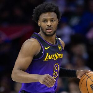 Bronny James NBA: Los Angeles Lakers at Philadelphia 76ers