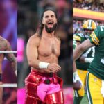 CM Punk, Seth Rollins, Aaron Rodgers