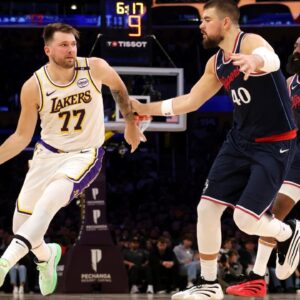 Luka Doncic NBA: Los Angeles Clippers at Los Angeles Lakers