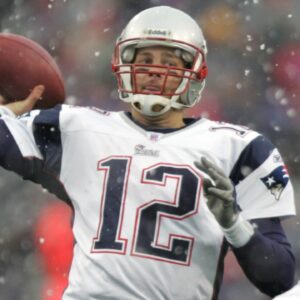Dec 10, 2005;Orchard Park, NY; New England Patriots quarterback (12) Tom Brady throws a pass against the Buffalo Bills in the 3rd quarter of a game at Ralph Wilson Stadium. The Patriots beat the Buffalo Bills 35-7.