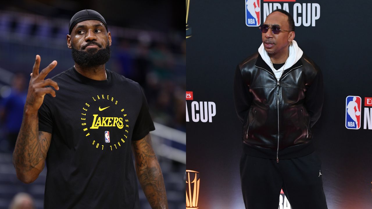 LeBron James (L) and Stephen A. Smith (R)
