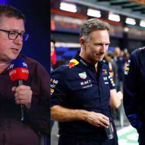 L-R: David Croft, Christian Horner, and Helmut Marko
