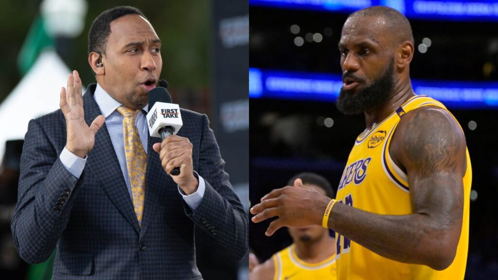 Stephen A. Smith (L) LeBron James (R)