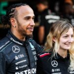 HAMILTON Lewis (gbr), Mercedes AMG F1 Team W15, portrait PIN Doriane F1Academy driver, portrait during the Formula 1 Etihad Airways Abu Dhabi Grand Prix 2024