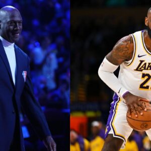 Michael Jordan (L), LeBron James (R)