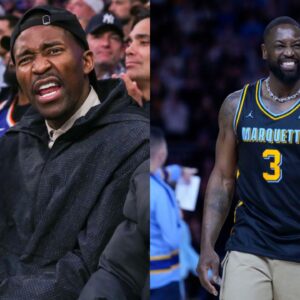 Jamal Crawford(L) and Dwyane Wade(R)