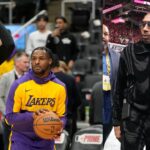 LeBron James (L), Bronny James (C), Stephen A. Smith (R)