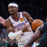 Shai Gilgeous-Alexander NBA: Oklahoma City Thunder at Boston Celtics