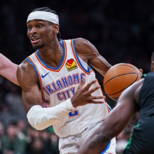 Shai Gilgeous-Alexander NBA: Oklahoma City Thunder at Boston Celtics