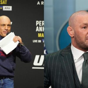 Joe Rogan (L), Conor McGregor (R)
