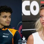 Lando Norris (L) and Magui Corceiro (R)