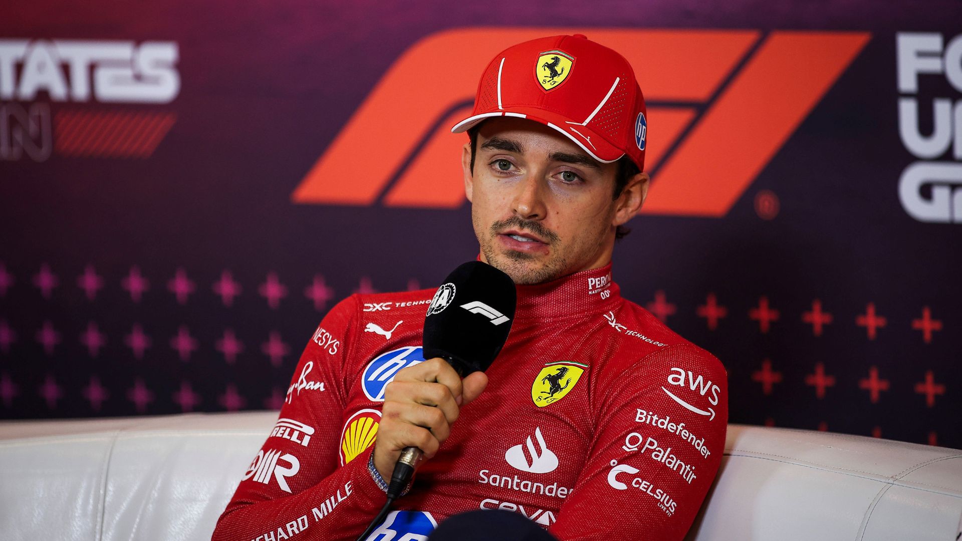 LECLERC Charles (mco), Scuderia Ferrari SF-24, portrait, press conference, during the Formula 1 Pirelli United States Grand Prix 2024, 19th round of the 2024 Formula One World Championship