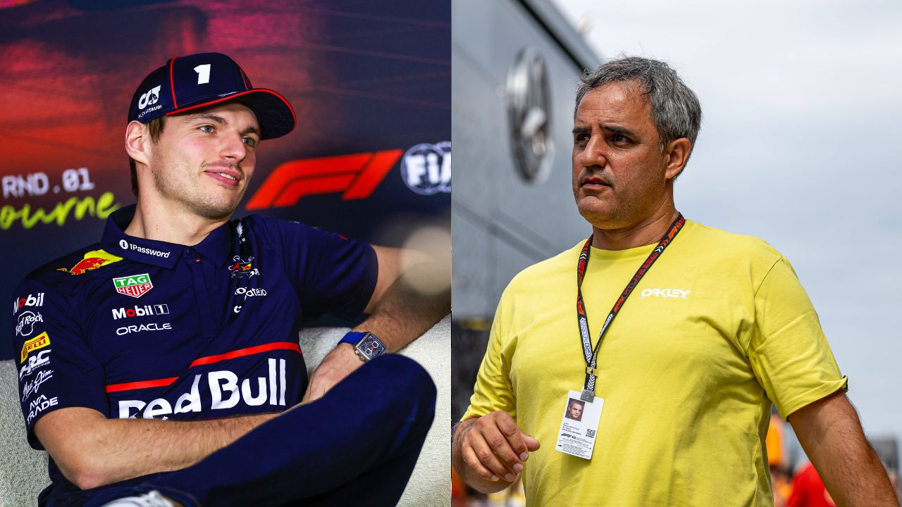 Max Verstappen(L), Juan Pablo Montoya(R)
