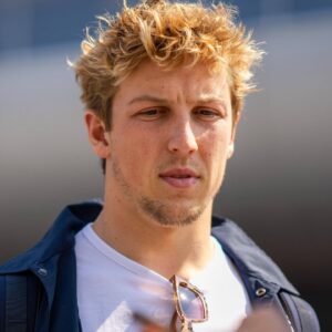 LIAM LAWSON (NZL) of Oracle Red Bull Racing 30 in the paddock during the FORMULA 1 HEINEKEN CHINESE GRAND PRIX 2025 MEDIA DAY at the Shanghai Audi International Circuit, Shanghai, China on 20 March 2025