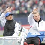 October 27, 2024, Mexico City, Mexico City, Mexico: YUKI TSUNODA and LIAM LAWSON RB drivers during the drivers parade prior to the start of the Mexico City Grand Prix. Mexico City Mexico