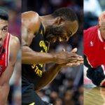 Scottie Pippen(L), Draymond Green(Center), and Dennis Rodman(R)