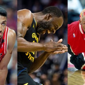 Scottie Pippen(L), Draymond Green(Center), and Dennis Rodman(R)