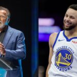 Arnold Schwarzenegger(L) and Stephen Curry(R)