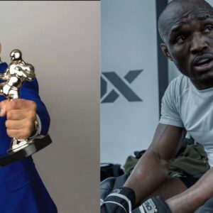 Alex Pereira (L), Kamaru Usman (R)