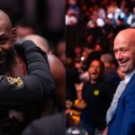 Jon Jones (L), Dana White (R)