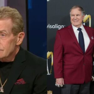 Skip Bayless, Bill Belichick, and Jordon Hudson