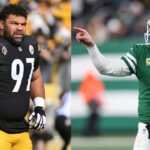 Cameron Heyward, Aaron Rodgers