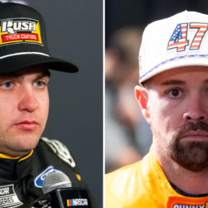(L-R) NASCAR Cup Series drivers Noah Gragson and Ricky Stenhouse Jr.
