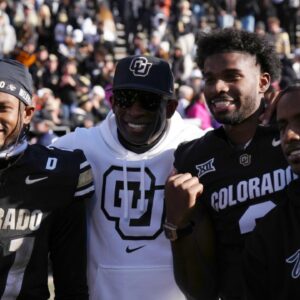 Shilo Sanders, Deion Sanders and Shedeur Sanders