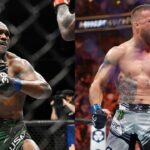 Kamaru Usman (L), Justin Gaethje (R)