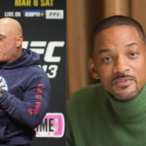 Joe Rogan (L), Will Smith (R)