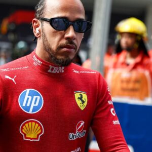 F1 Grand Prix Of China Lewis Hamilton of Great Britain and Scuderia Ferrari looks on during the F1 Grand Prix of China at Shanghai International Circuit in Shanghai, China, on March 23, 2025.